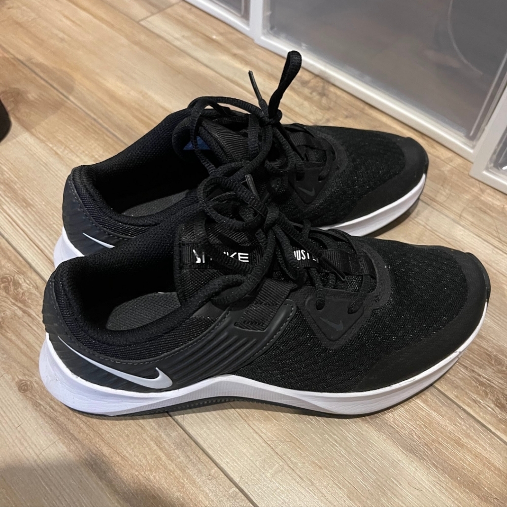 Black and white Nike sneakers